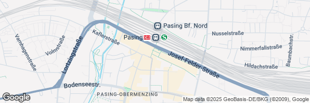 Google Maps Munich Pasing Station , Josef-Felder-Str. 53, München, 81241, Germany